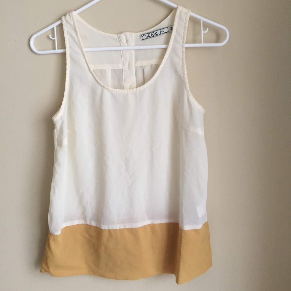 Beige/Orange color Top